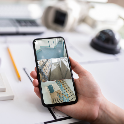 Corpus Christi security camera feed on cell phone